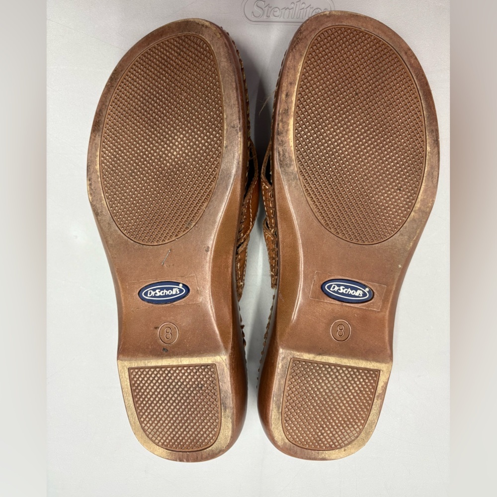 Dr. Scholl's Air Pillo Thong Leather Sandals Womens Flip Flops Wedge Shoes Sz 8 - Picture 11 of 12